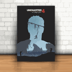 Placa Decorativa - Uncharted 4 - 053k405 - Inter Adesivos Decorativos