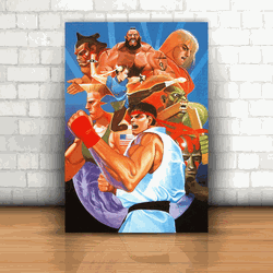 Placa Decorativa - Street Fighter 2 - 053k412 - Inter Adesivos Decorativos
