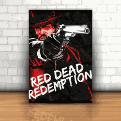 Placa Decorativa - Red Dead Redemption - 053k423 - Inter Adesivos Decorativos