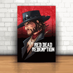 Placa Decorativa - Red Dead Redemption 2 Mod. 04 -... - Inter Adesivos Decorativos
