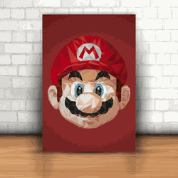 Placa Decorativa - Mario Bros mod 02 - 053k426 - Inter Adesivos Decorativos