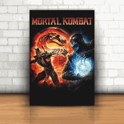 Placa Decorativa - Mortal Kombat - 053k434 - Inter Adesivos Decorativos