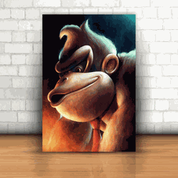 Placa Decorativa - Donkey Kong mod 03 - 053k459 - Inter Adesivos Decorativos