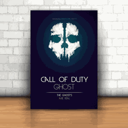 Placa Decorativa - Call Of Duty - Ghost - 053k464 - Inter Adesivos Decorativos