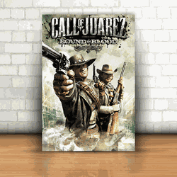 Placa Decorativa - Call of Juarez Bound in Blood -... - Inter Adesivos Decorativos