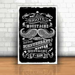 Placa Decorativa - Bigote - 053v493 - Inter Adesivos Decorativos