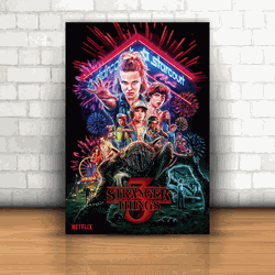 Placa Decorativa - Stranger Things 3 - 053i519 - Inter Adesivos Decorativos