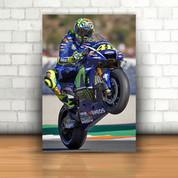 Placa Decorativa - Valentino Rossi no Grau - 053n5... - Inter Adesivos Decorativos