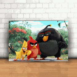 Placa Decorativa - Angry Birds Mod. 03 - 053m582 - Inter Adesivos Decorativos