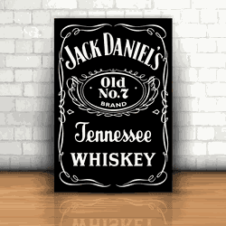 Placa Decorativa - Jack Daniel's - 053d051 - Inter Adesivos Decorativos