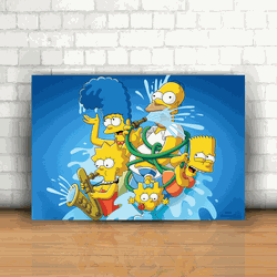 Placa Decorativa - Os Simpsons Mod. 03 - 053i590 - Inter Adesivos Decorativos
