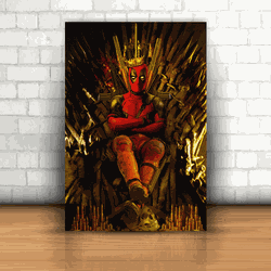 Placa Decorativa - Deadpool Mod. 01 - 053t673 - Inter Adesivos Decorativos