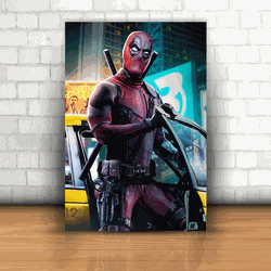 Placa Decorativa - Deadpool Mod. 05 - 053t677 - Inter Adesivos Decorativos