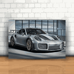 Placa Decorativa - Porsche GT RS - 053e068 - Inter Adesivos Decorativos