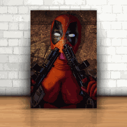 Placa Decorativa - Deadpool Mod. 09 - 053t681 - Inter Adesivos Decorativos