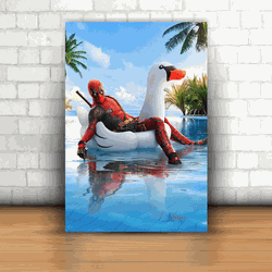 Placa Decorativa - Deadpool Mod. 16 - 053t688 - Inter Adesivos Decorativos