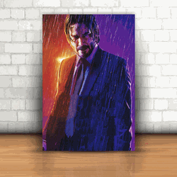 Placa Decorativa - John Wick Mod. 02 - 053i703 - Inter Adesivos Decorativos