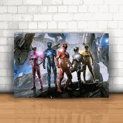 Placa Decorativa - Power Rangers - 053i716 - Inter Adesivos Decorativos