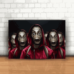 Placa Decorativa - La Casa de Papel Mod. 01 - 053i... - Inter Adesivos Decorativos