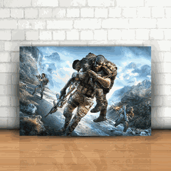 Placa Decorativa - Ghost Recon - 053k741 - Inter Adesivos Decorativos