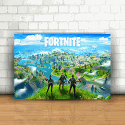 Placa Decorativa - Fortnite Mod. 17 - 053k783 - Inter Adesivos Decorativos