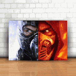 Placa Decorativa - Mortal Kombat Mod. 03 - 053k797 - Inter Adesivos Decorativos