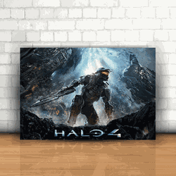 Placa Decorativa - Halo Game Mod. 02 - 053k819 - Inter Adesivos Decorativos