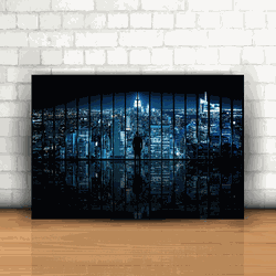 Placa Decorativa - Batman Gotham City - 053k831 - Inter Adesivos Decorativos