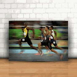 Placa Decorativa - Usain Bolt - 053h84 - Inter Adesivos Decorativos