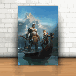 Placa Decorativa - God of War Mod. 02 - 053k844 - Inter Adesivos Decorativos