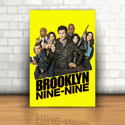 Placa Decorativa - Brooklyn Nine Nine mod 02 - 053... - Inter Adesivos Decorativos