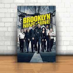 Placa Decorativa - Brooklyn Nine Nine mod 04 - 053... - Inter Adesivos Decorativos