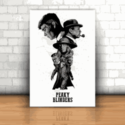 Placa Decorativa - Peaky Blinders Desenho - 053i87 - Inter Adesivos Decorativos