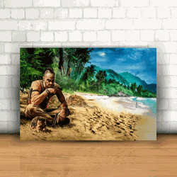 Placa Decorativa - Farcry 3 Mod. 02 - 053k918 - Inter Adesivos Decorativos