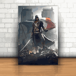 Placa Decorativa - Assassin's Creed Mod. 04 - 053k... - Inter Adesivos Decorativos