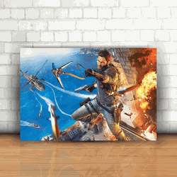 Placa Decorativa - Just Cause - 053k954 - Inter Adesivos Decorativos