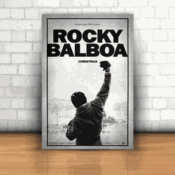 Placa Decorativa - Rocky Balboa - 053i096 - Inter Adesivos Decorativos