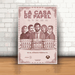 Placa Decorativa - La Casa de Papel - 053i098 - Inter Adesivos Decorativos