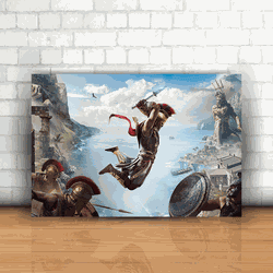 Placa Decorativa - Assassin's Creed Odyssey - 053k... - Inter Adesivos Decorativos