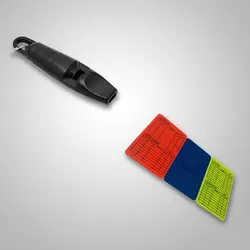 Kit de Apito 100 decibeis e Cartão de Juiz Arbitra... - J.F.M. JFIT SPORTS LTDA