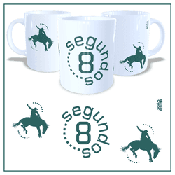Caneca 8 Segundos Branca - JOÃO RURAL