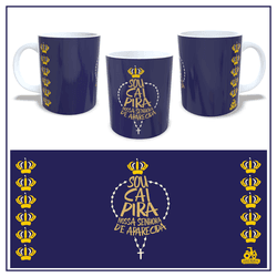Caneca Nossa Senhora Aparecida Azul - JOÃO RURAL