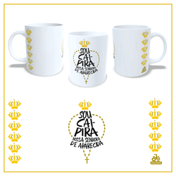 Caneca Nossa Senhora Aparecida Branca - JOÃO RURAL