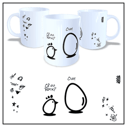 Caneca Ovo Branca - JOÃO RURAL