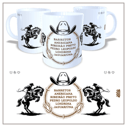 Caneca Rodeios Branca - JOÃO RURAL