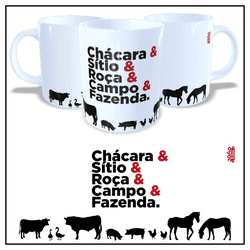 Caneca Rural Branca - JOÃO RURAL