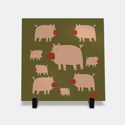 Azulejo Porcos Color - JOÃO RURAL