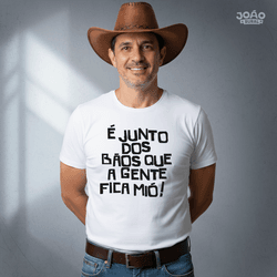 Camiseta Junto dos Bãos Branca - JOÃO RURAL