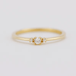 3383 - Anel de Noivado Foz do Iguaçu 0,10 Pts - Joias MB Loja Oficial