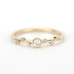 3408 - Anel de Noivado Ipatinga 0,20 Pts - Joias MB Loja Oficial